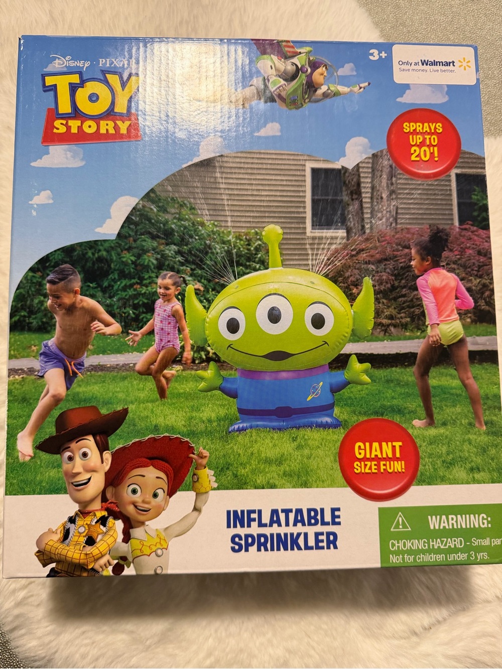 Disney Toy Story Green and Blue Alien Inflatable Sprinkler